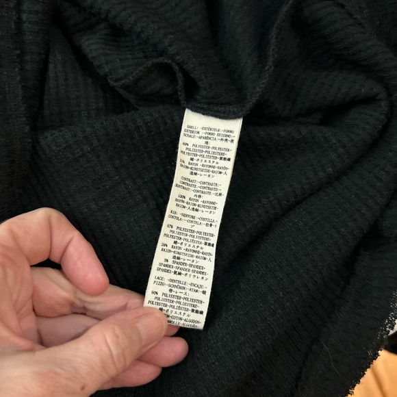 FREE PEOPLE Sweetest Thing Thermal Crochet Lace Top M - Picture 6 of 10